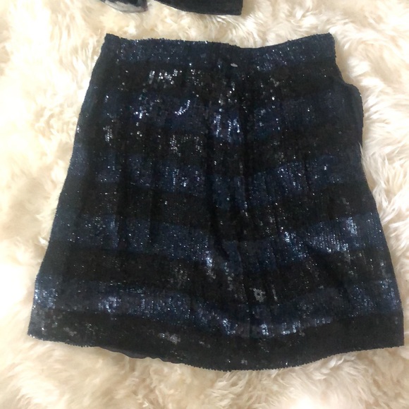 Vintage Emporio Armani Silk Sequin Mini-Skirt - Picture 14 of 14